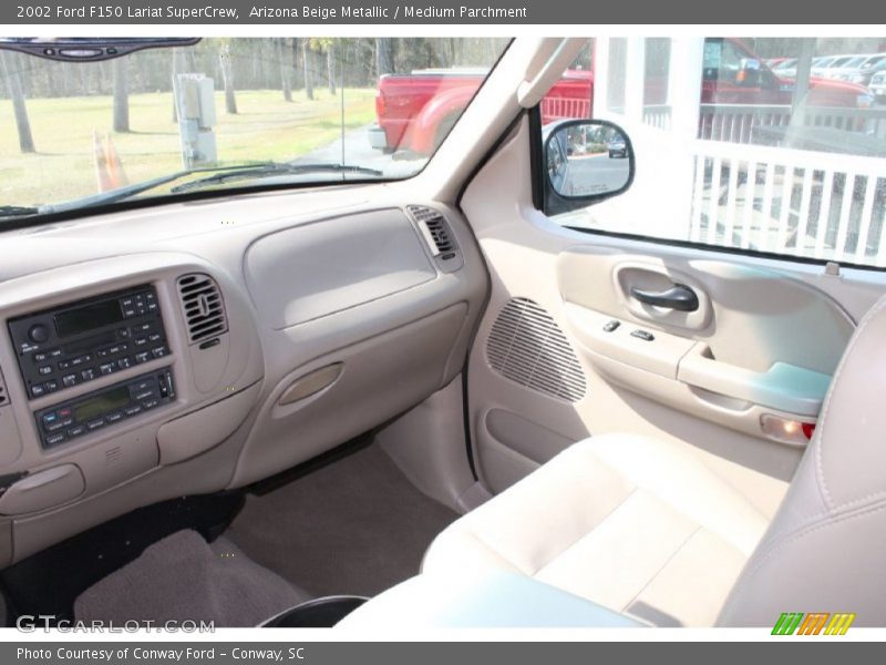 Arizona Beige Metallic / Medium Parchment 2002 Ford F150 Lariat SuperCrew