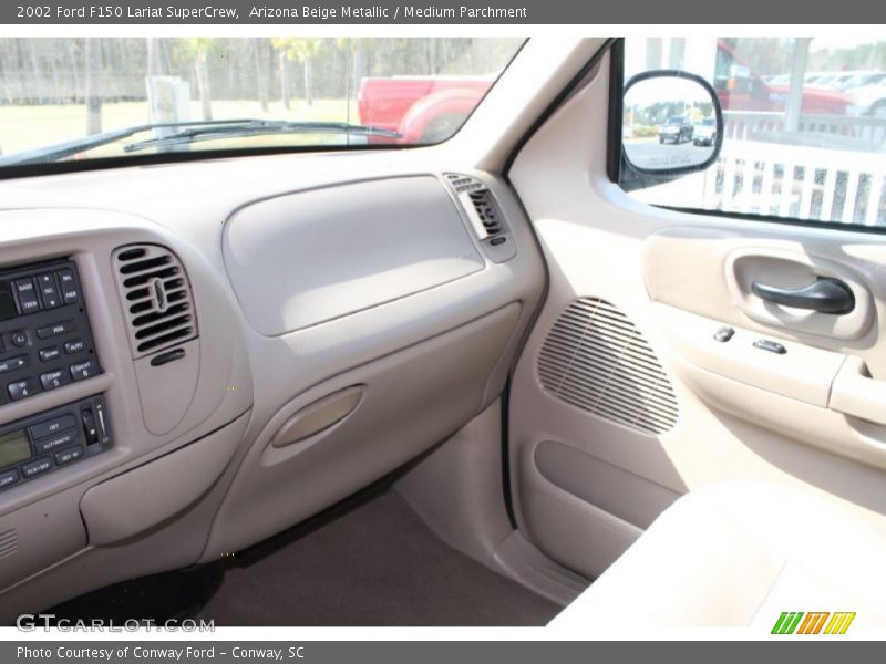 Arizona Beige Metallic / Medium Parchment 2002 Ford F150 Lariat SuperCrew