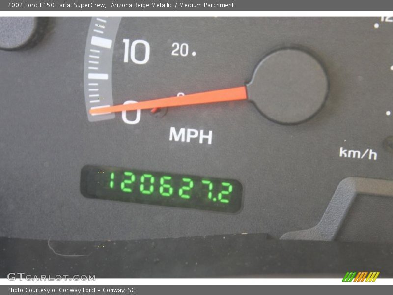 Arizona Beige Metallic / Medium Parchment 2002 Ford F150 Lariat SuperCrew