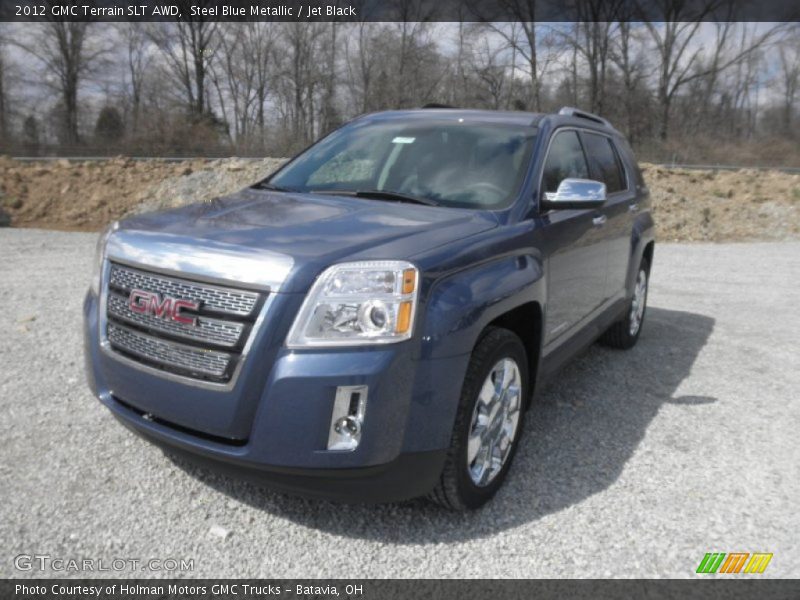 Steel Blue Metallic / Jet Black 2012 GMC Terrain SLT AWD