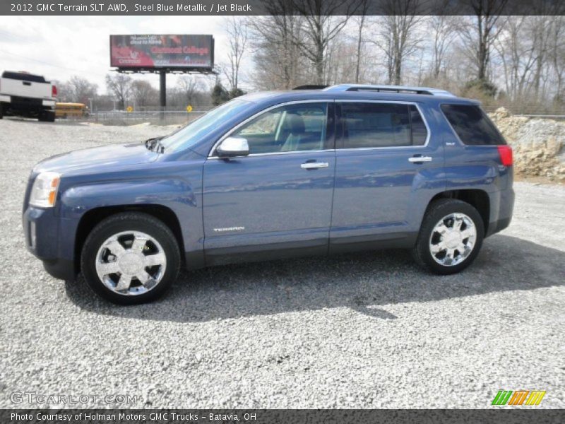 Steel Blue Metallic / Jet Black 2012 GMC Terrain SLT AWD