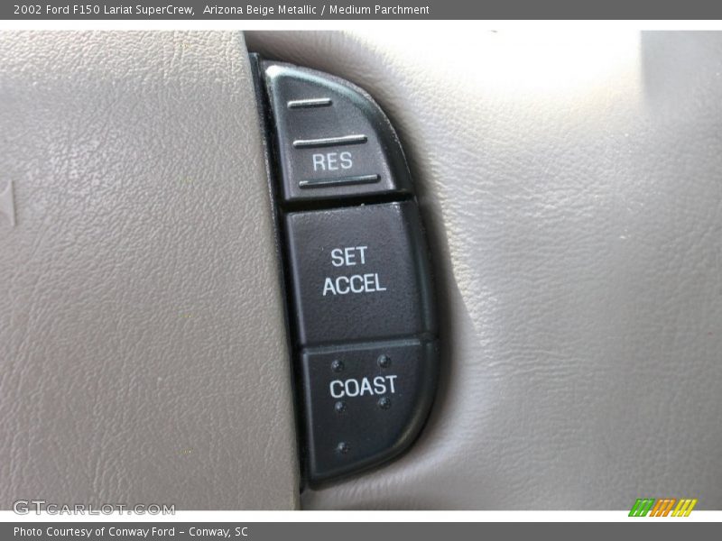 Arizona Beige Metallic / Medium Parchment 2002 Ford F150 Lariat SuperCrew