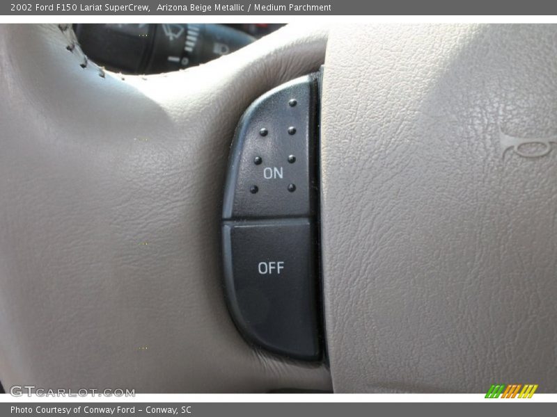 Arizona Beige Metallic / Medium Parchment 2002 Ford F150 Lariat SuperCrew