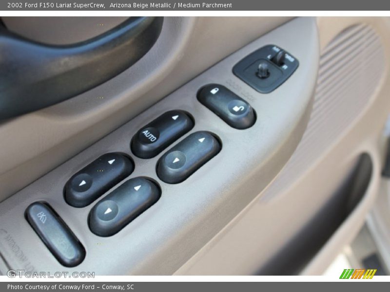 Arizona Beige Metallic / Medium Parchment 2002 Ford F150 Lariat SuperCrew