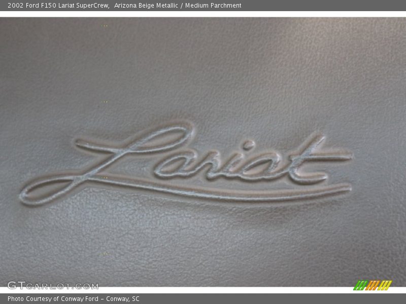 Arizona Beige Metallic / Medium Parchment 2002 Ford F150 Lariat SuperCrew