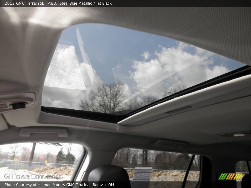 Steel Blue Metallic / Jet Black 2012 GMC Terrain SLT AWD