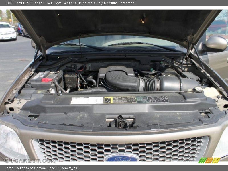 Arizona Beige Metallic / Medium Parchment 2002 Ford F150 Lariat SuperCrew