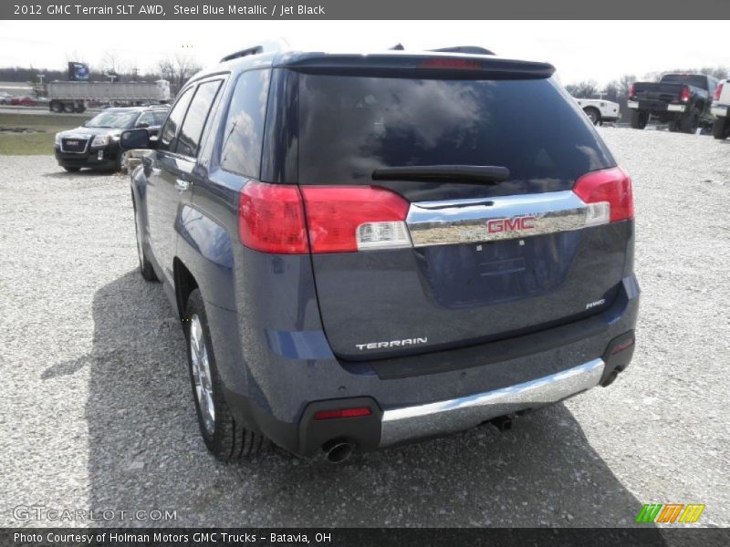 Steel Blue Metallic / Jet Black 2012 GMC Terrain SLT AWD