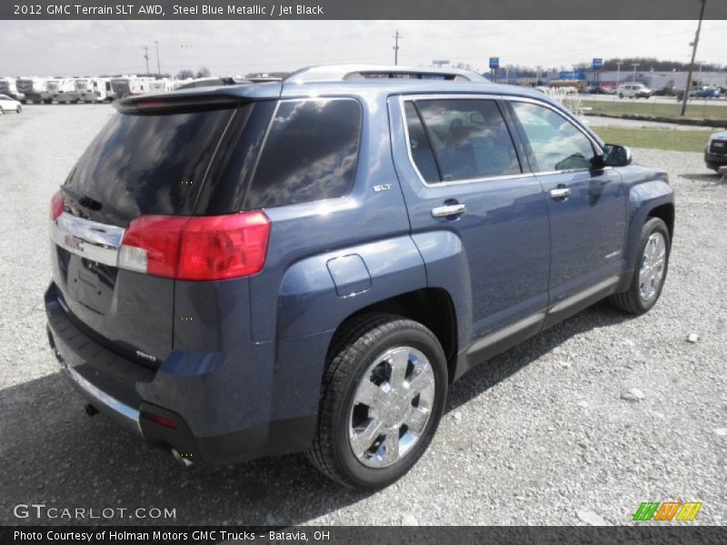 Steel Blue Metallic / Jet Black 2012 GMC Terrain SLT AWD