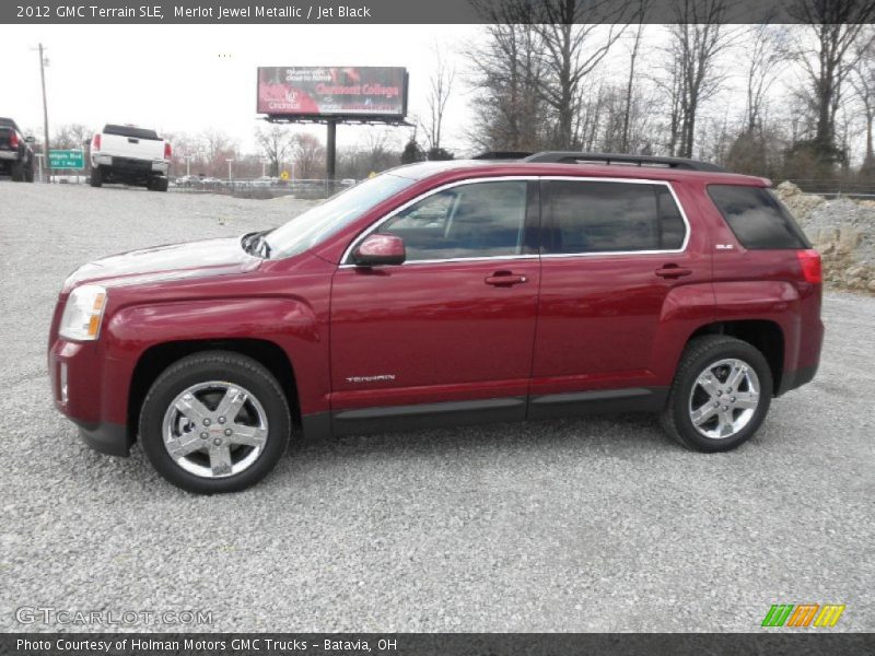 Merlot Jewel Metallic / Jet Black 2012 GMC Terrain SLE
