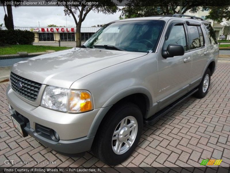 Silver Birch Metallic / Graphite 2002 Ford Explorer XLT