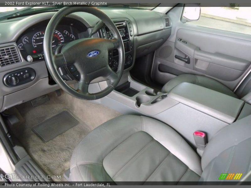 Silver Birch Metallic / Graphite 2002 Ford Explorer XLT