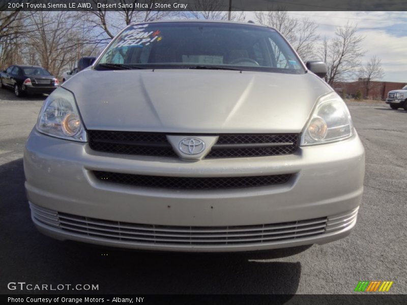 Desert Sand Mica / Stone Gray 2004 Toyota Sienna LE AWD