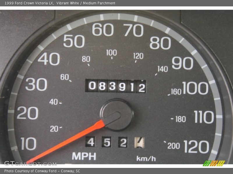 Vibrant White / Medium Parchment 1999 Ford Crown Victoria LX