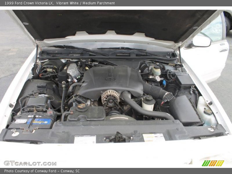 Vibrant White / Medium Parchment 1999 Ford Crown Victoria LX