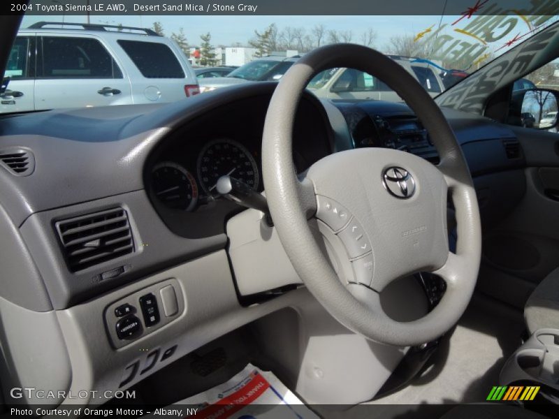 Desert Sand Mica / Stone Gray 2004 Toyota Sienna LE AWD