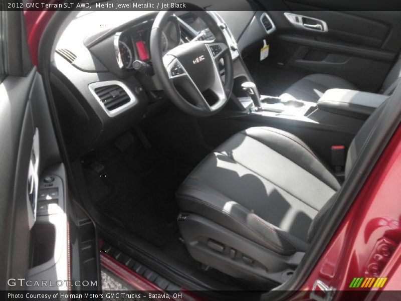 Merlot Jewel Metallic / Jet Black 2012 GMC Terrain SLT AWD