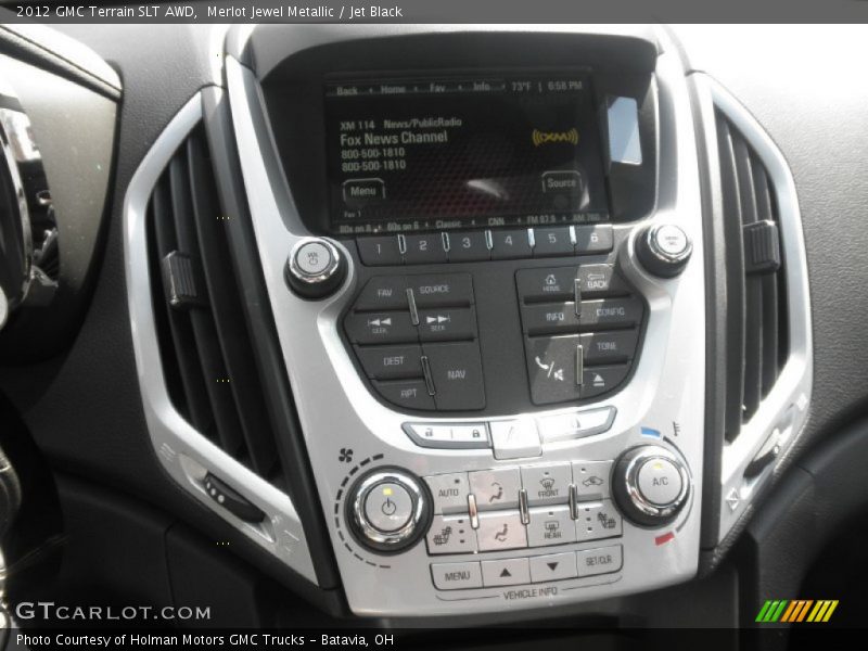 Merlot Jewel Metallic / Jet Black 2012 GMC Terrain SLT AWD