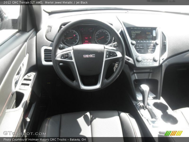 Merlot Jewel Metallic / Jet Black 2012 GMC Terrain SLT AWD