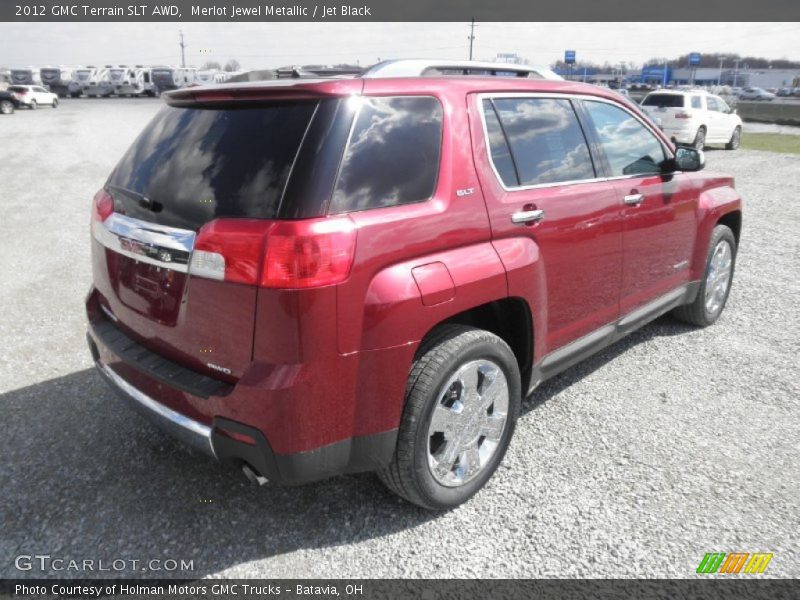 Merlot Jewel Metallic / Jet Black 2012 GMC Terrain SLT AWD