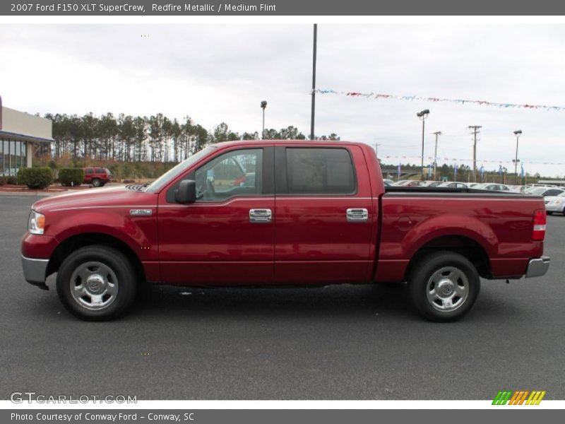 Redfire Metallic / Medium Flint 2007 Ford F150 XLT SuperCrew