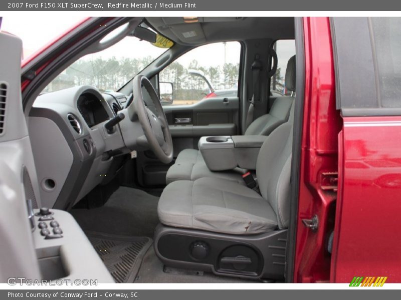 Redfire Metallic / Medium Flint 2007 Ford F150 XLT SuperCrew