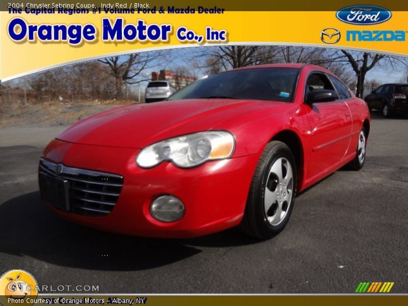 Indy Red / Black 2004 Chrysler Sebring Coupe