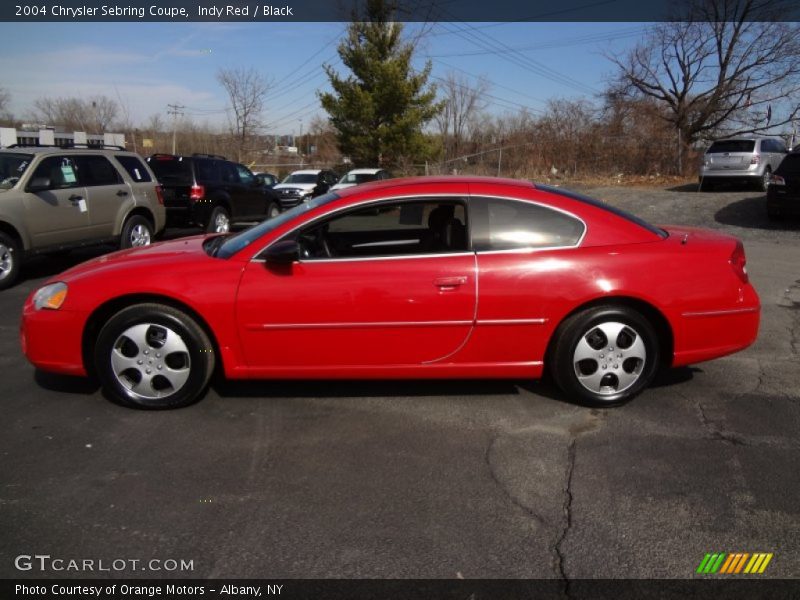 Indy Red / Black 2004 Chrysler Sebring Coupe