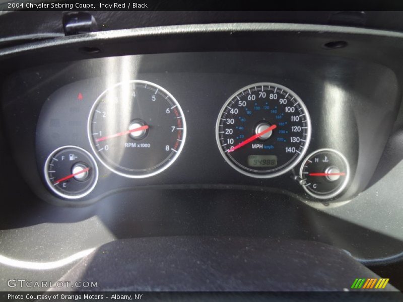 Indy Red / Black 2004 Chrysler Sebring Coupe