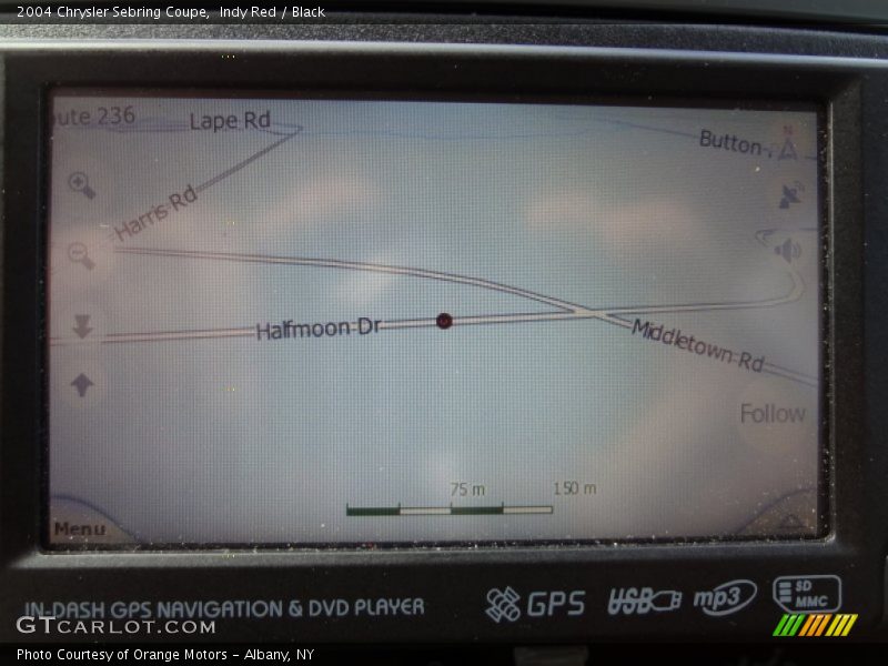 Indy Red / Black 2004 Chrysler Sebring Coupe