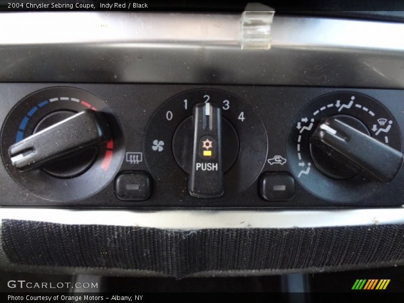 Indy Red / Black 2004 Chrysler Sebring Coupe