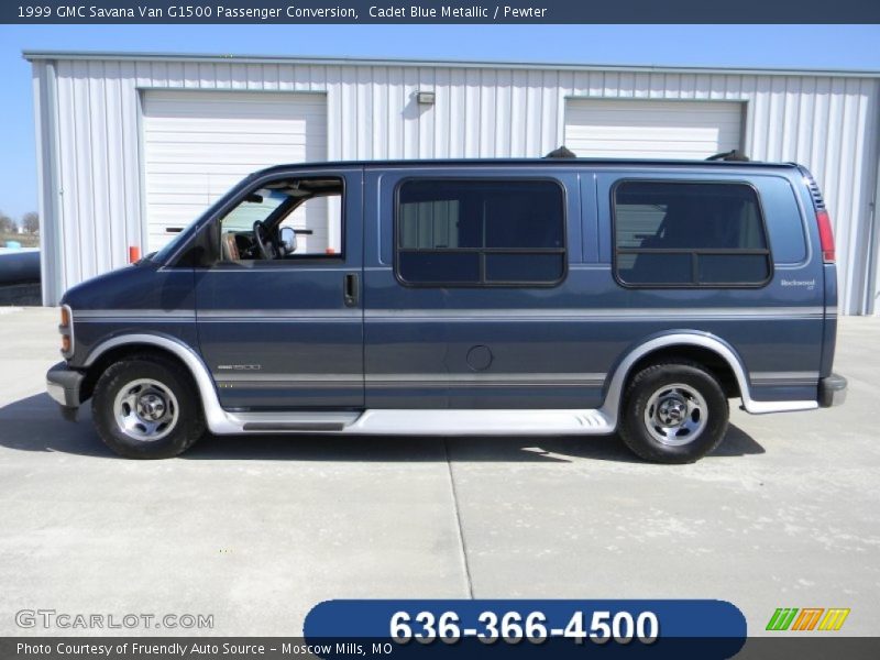 Cadet Blue Metallic / Pewter 1999 GMC Savana Van G1500 Passenger Conversion