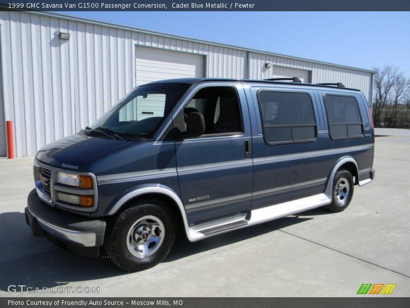 Cadet Blue Metallic / Pewter 1999 GMC Savana Van G1500 Passenger Conversion