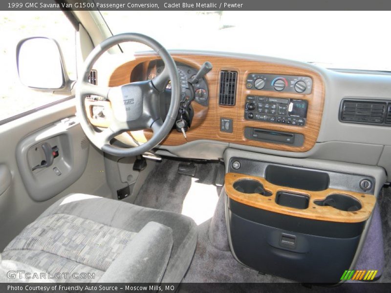 Cadet Blue Metallic / Pewter 1999 GMC Savana Van G1500 Passenger Conversion