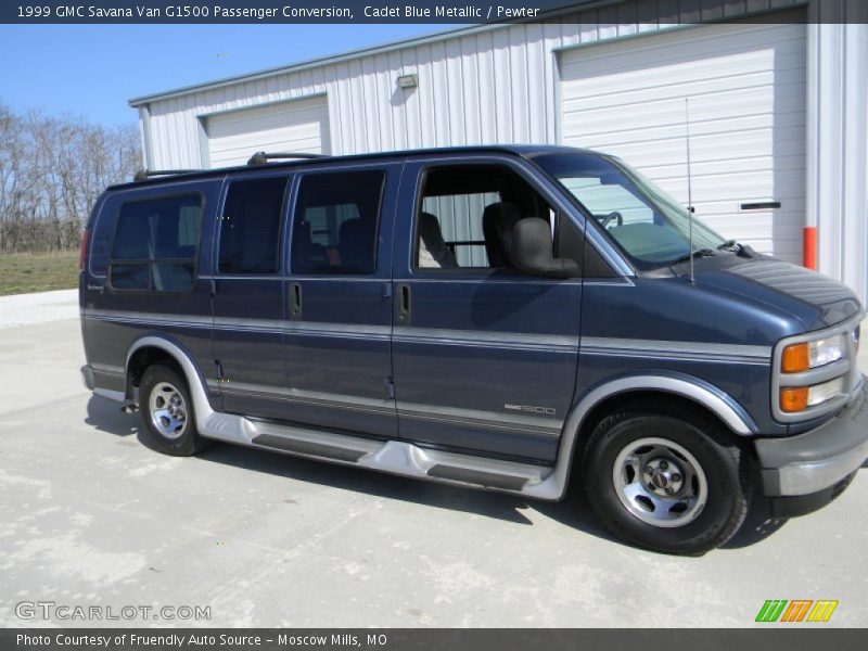 Cadet Blue Metallic / Pewter 1999 GMC Savana Van G1500 Passenger Conversion