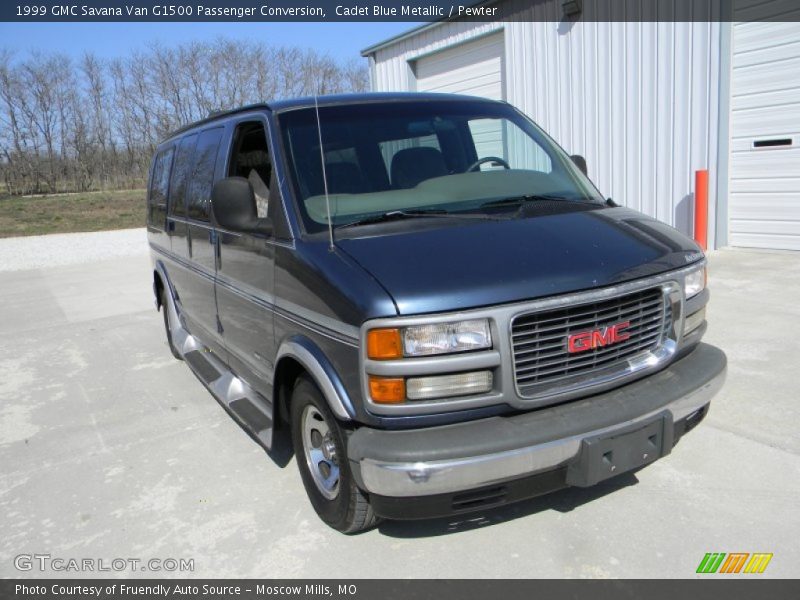 Cadet Blue Metallic / Pewter 1999 GMC Savana Van G1500 Passenger Conversion