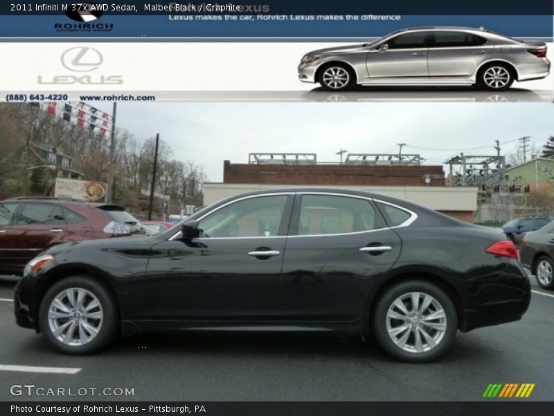 Malbec Black / Graphite 2011 Infiniti M 37x AWD Sedan