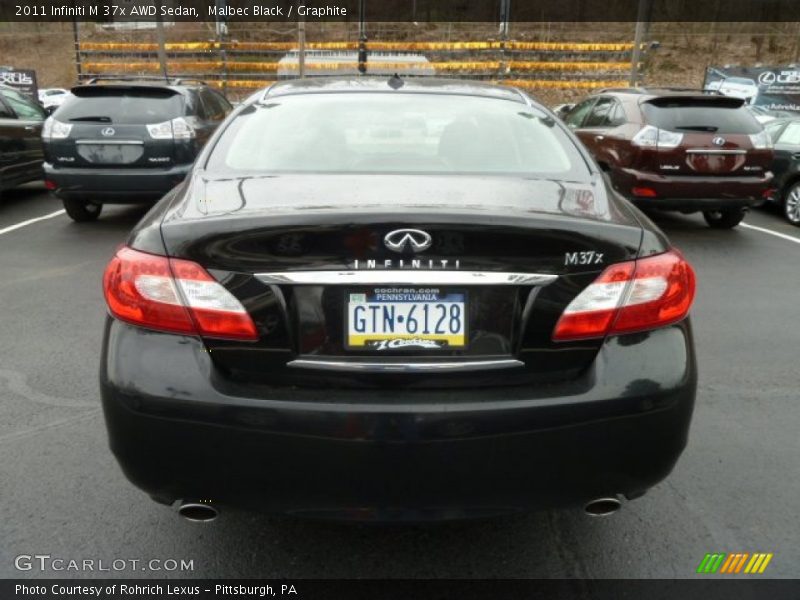 Malbec Black / Graphite 2011 Infiniti M 37x AWD Sedan
