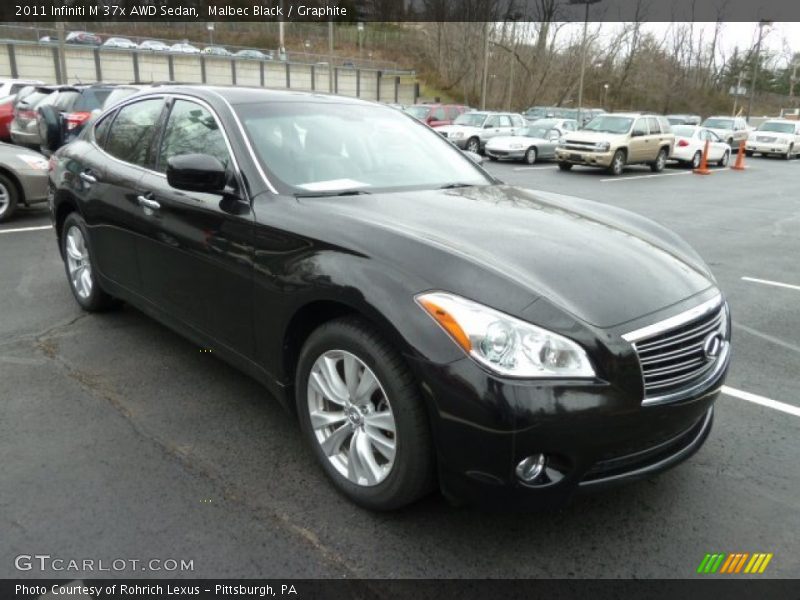 Malbec Black / Graphite 2011 Infiniti M 37x AWD Sedan