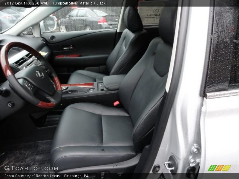 Tungsten Silver Metallic / Black 2012 Lexus RX 350 AWD