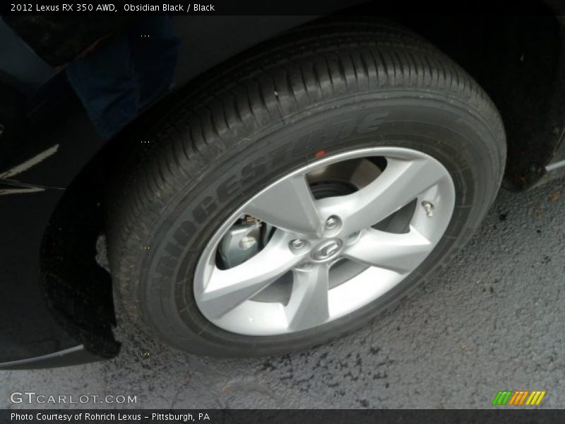 Obsidian Black / Black 2012 Lexus RX 350 AWD