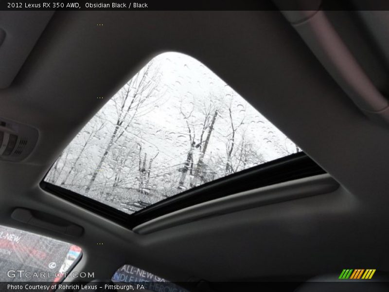 Obsidian Black / Black 2012 Lexus RX 350 AWD