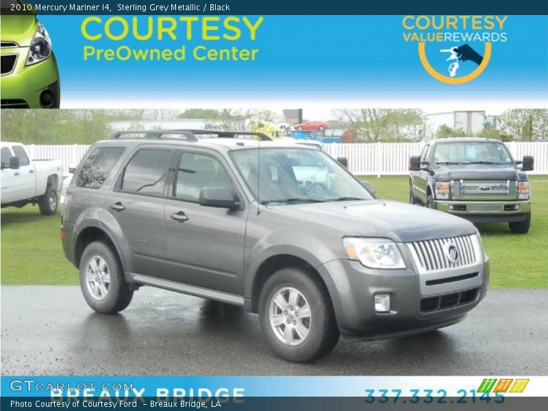 Sterling Grey Metallic / Black 2010 Mercury Mariner I4