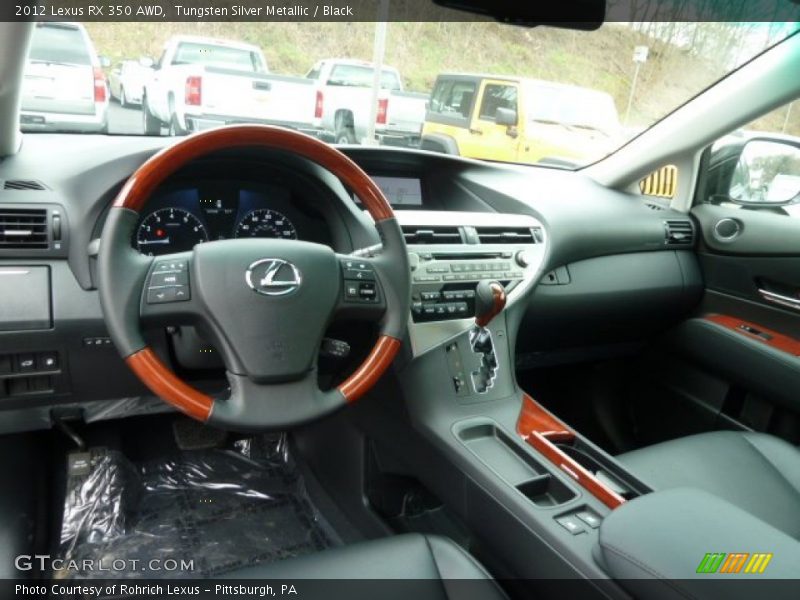 Tungsten Silver Metallic / Black 2012 Lexus RX 350 AWD