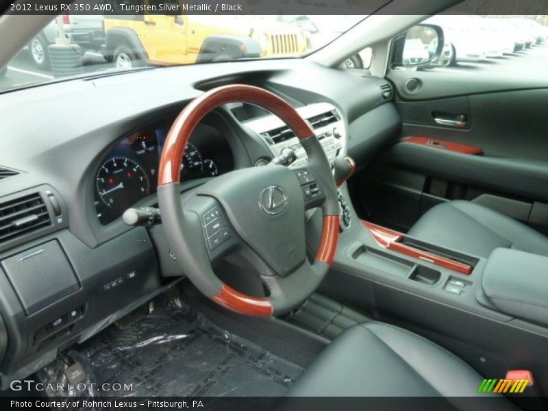 Tungsten Silver Metallic / Black 2012 Lexus RX 350 AWD