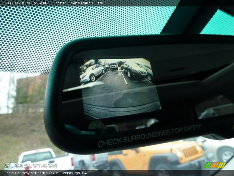 Tungsten Silver Metallic / Black 2012 Lexus RX 350 AWD