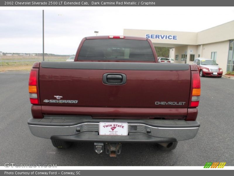 Dark Carmine Red Metallic / Graphite 2002 Chevrolet Silverado 2500 LT Extended Cab