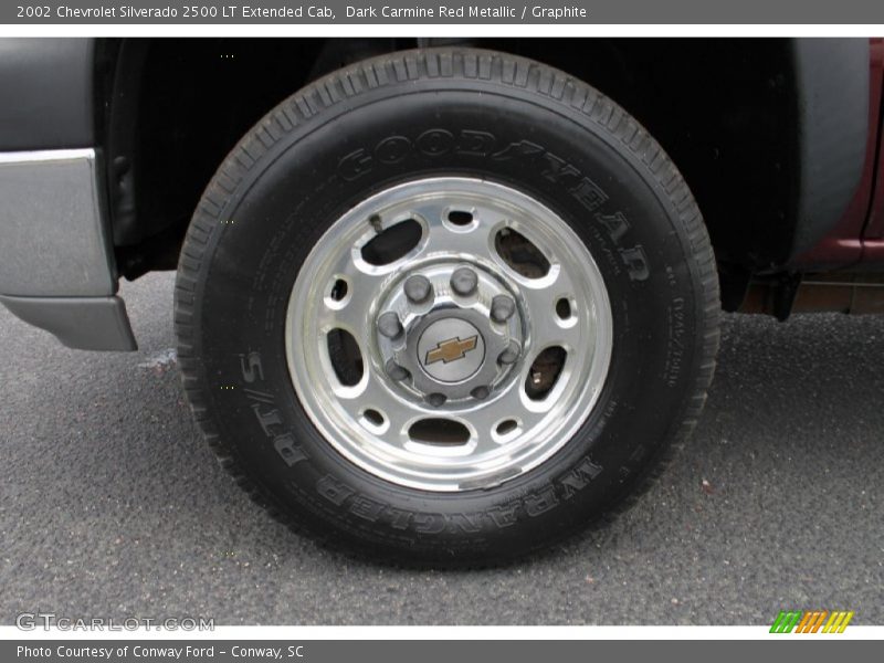 Dark Carmine Red Metallic / Graphite 2002 Chevrolet Silverado 2500 LT Extended Cab