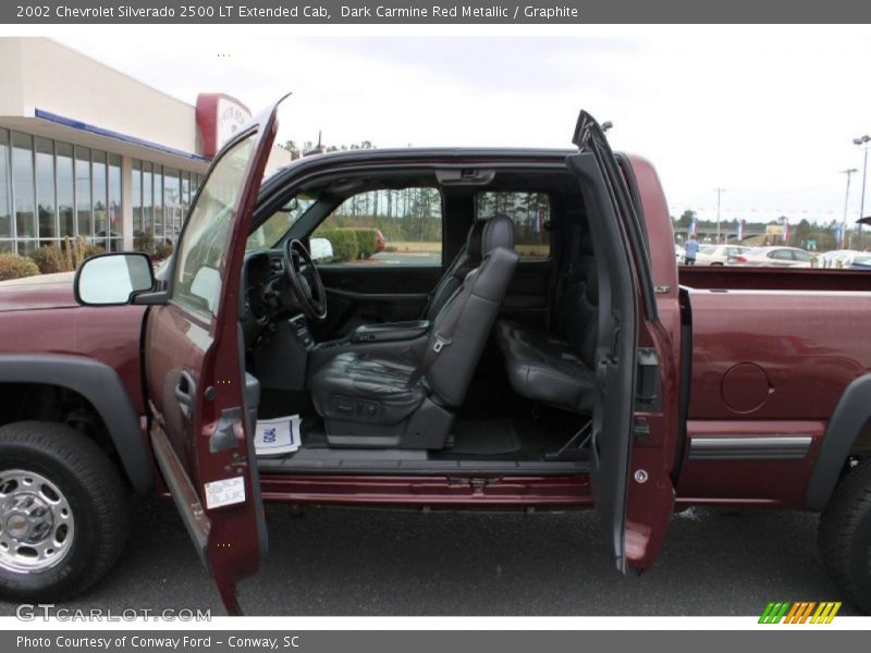Dark Carmine Red Metallic / Graphite 2002 Chevrolet Silverado 2500 LT Extended Cab
