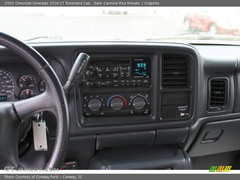 Dark Carmine Red Metallic / Graphite 2002 Chevrolet Silverado 2500 LT Extended Cab